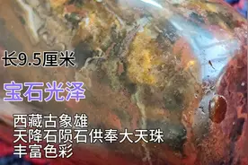 罕见珍贵的西藏古象雄天降石供奉大天珠色彩丰富材质独特来自天外视频封面