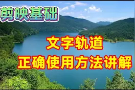 剪映文字轨道正确使用方法讲解，最详细的基础知识分享