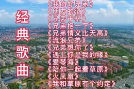 兄弟歌曲《我的好兄弟》《朋友的酒》《兄弟干杯》《流浪兄弟》