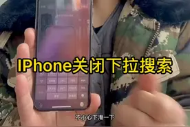 iPhone关闭下拉搜索