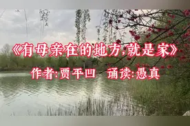 贾平凹散文《有母亲在的地方，就是家》诵读：愚真视频封面
