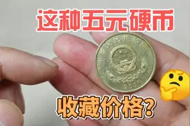 2001年发行的五元硬币，你见过吗？现在收藏市场价值多少视频封面