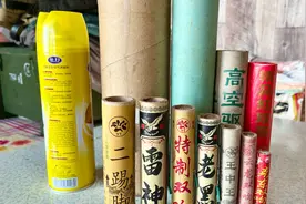 东北过年放鞭炮，11种二踢脚从小到大放，最粗60，最大100轰轰响