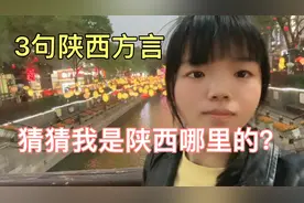 3句陕西方言，猜猜我是陕西哪里的，最后一句你们能听懂吗？厉害