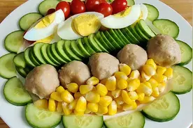 教你蔬菜沙拉的家常做法，简单易学，颜值高味道好，减脂又解馋