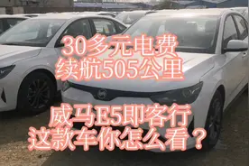 30多元电费，续航505公里，威马E5即客行，这款车你怎么看？视频封面