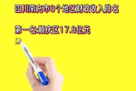 四川南充市6个地区财政收入排名视频封面