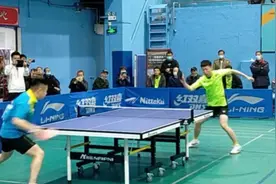 陕西直板正胶桂晨凯对阵横板业余大茄叶明辉