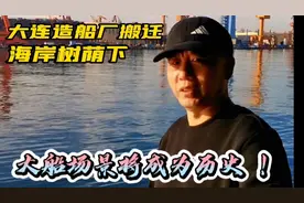 大连造船厂搬迁，海岸树荫下大船场景将成为历史！视频封面