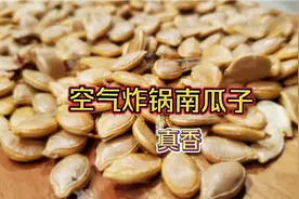 南瓜浑身是宝，吃完南瓜瓜子别扔，空气炸锅烤一烤就可以咳瓜子了视频封面