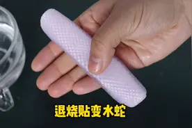 退烧贴放进水里，会变成水蛇，这是真的吗？