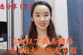 A股 5元以下龙头股，未来3年最具潜力的8大优质，回调就是机会视频封面