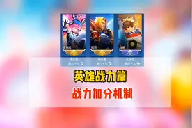 王者荣耀战力加分机制！英雄战力由5个部分组成！