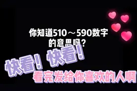 【手写】你知道510～590数字的意思吗？