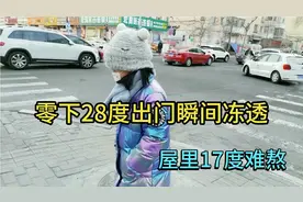 黑龙江哈尔滨零下28度，供暖费2650，屋里温度只有17度快冻成狗视频封面