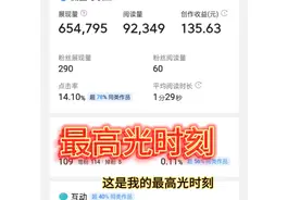 65万展现量，9万阅读量，收益居然可以顶一天工资！视频封面