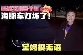比亚迪海豚提车三个月，车灯质量太差竟然坏了，宝妈表示很无语！