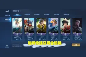 关于王者的英雄荣耀标记，今天给大家全面分析介绍。助你快速拿标视频封面