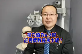 视力是4.8时，眼睛是多少度近视呢？视频封面