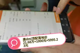 大白唐保险交了5995.23元，唐dmi顶配落地价就出来了223795.23元视频封面