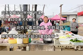 山东大姐做黄河大鲤鱼12元，不爱吃糖醋鲤鱼，厨艺超过3星级大厨视频封面