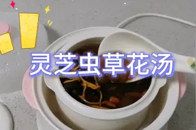 广东养生汤：灵芝虫草花汤，可提高免疫力体虚容易疲惫的多喝2碗