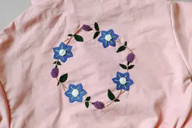 小鱼教你贴布绣花教程，简单好看又实用，一起来刺绣吧