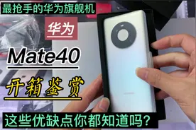 华为最抢手的Mate40，麒麟9000E+6.5屏，优点很多，缺点你知道吗视频封面