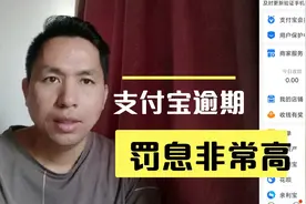 支付宝借呗花呗逾期两年后，罚息太恐怖了视频封面