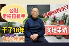 除夕前采访这位公社拖拉机手，干了18年，如今年老，待遇啥要求？视频封面