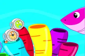 可悠动漫:小狮子海底探险 究竟是谁帮他战胜鲨鱼 拿到宝藏