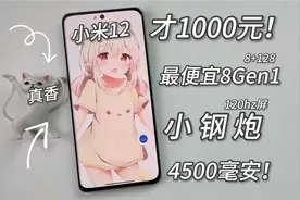 1000元性价比神机！6.28寸120hz电竞屏！高通8gen1，67w快充
