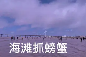 上海唯一一个出地铁口就可以看到的海滩，临港东海沙滩，抓螃蟹