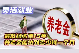 湖南衡阳灵活就业低档缴费15年！退休后养老金能有多少钱视频封面