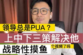 遇到爱PUA下属的领导怎么办？送你上中下三策，让领导服服帖帖视频封面