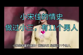 小宋佳丰富的情史：做过小三，经历过11个男人