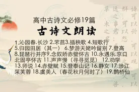 高中古诗文必修上19篇视频封面