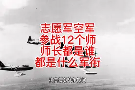 志愿军空军参战12个师的师长都是什么军衔视频封面