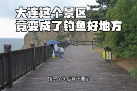 大连这个海边竟变成了钓鱼点。免费停车开放，还有人搭帐篷烤肉。