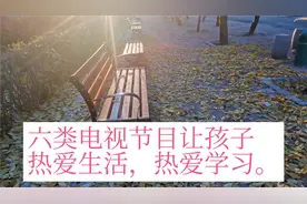 六类电视节目让孩子提高情商，热爱生活和学习，更好的定位自己。视频封面