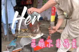 千斤顶油缸漏油，巴铁小哥手工修复，就没有修不好的工具!