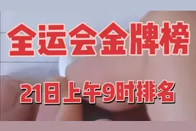 全运会金牌榜排名，山东第一，广东第二…视频封面