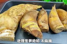冬笋怎样处理不麻嘴不发苦？大厨教你30年的经验，脆嫩营养不流失