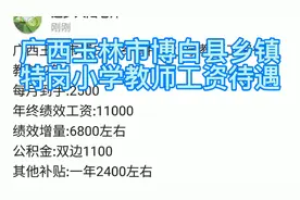 广西玉林市博白县乡镇特岗小学教师工资待遇
教龄:2年视频封面