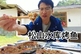 藏在大山里的烤鱼，开车也要来吃，普洱松山水库生态鱼，吃着过瘾视频封面