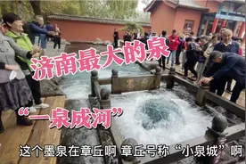 济南墨泉喷薄之势远胜趵突泉，但名不见经传！只因它是一钻孔喷泉