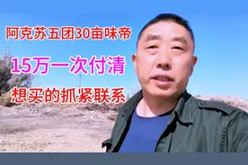 新疆阿克苏五团30亩味帝，要价最低15万一次付清，想过田园生活来