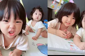 二胎妹妹长大了，学会主动与姐姐嬉戏打闹，姐妹两最温馨的画面视频封面