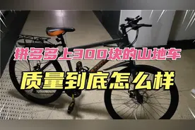 同事花不了300块钱在拼多多上买的山地自行车，质量到底怎么样