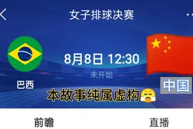 奥运女排决赛巴西-美国！为巴西加油（因为美国放水俄罗斯）😤视频封面